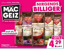 Mäc Geiz Hearts cappuccino Angebot