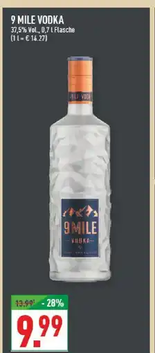 Marktkauf 9 mile vodka Angebot