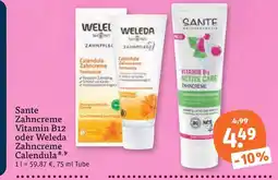 tegut Weleda zahncreme calendula Angebot
