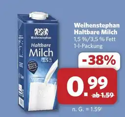 Combi Weihenstephan haltbare milch Angebot