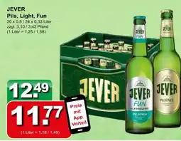 Getränkeparadies Gefromm Jever pils, light, fun Angebot