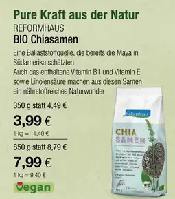 Vitalia Reformhaus bio chiasamen Angebot