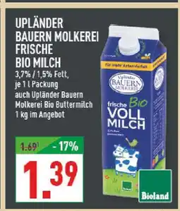Marktkauf Upländer bauern molkerei frische bio milch Angebot