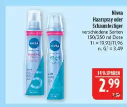 Marktkauf Nivea haarspray Angebot