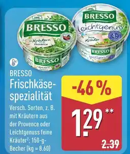 Aldi Nord Bresso frischkäse-spezialität kräutern aus der provence Angebot