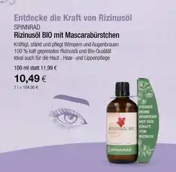 Vitalia Spinnrad rizinusöl bio mit mascarabürstchen Angebot