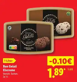 Lidl Bon gelati chocolate chips eiscreme Angebot