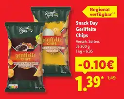 Lidl Snack day geriffelte chips western style bbq geschmack Angebot
