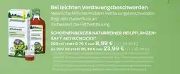 Vitalia Schoenenberger naturreiner heilpflanzensaft artischocke Angebot