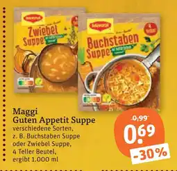 tegut Maggi buchstaben suppe Angebot