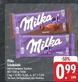 E-Center Milka schokolade Angebot