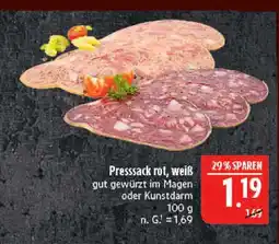 Marktkauf Presssack rot, weiß Angebot