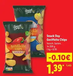 Lidl Snack day geriffelte chips paprika Angebot