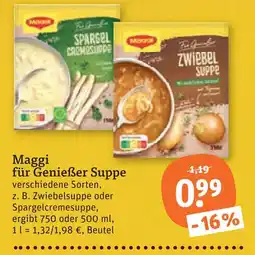 tegut Maggi für genießer suppe - zwiebelsuppe Angebot