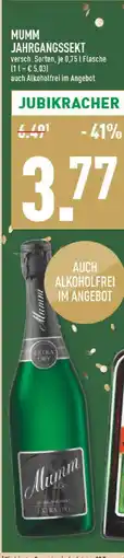 Marktkauf Mumm jahrgangssekt Angebot