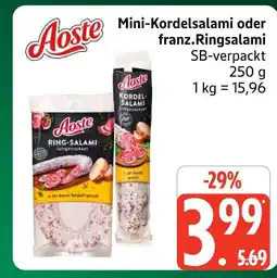Marktkauf Aoste mini-kordelsalami Angebot