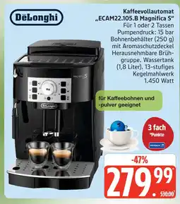Marktkauf Delonghi ecam22.105.b magnifica s kaffeevollautomat Angebot