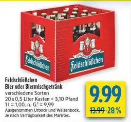 diska Feldschlößchen bier oder biermischgetränk Angebot