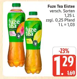 Marktkauf Fuze tea eistee hibiskus pfirsich Angebot