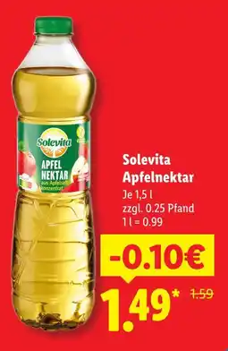 Lidl Solevita apfelnektar Angebot