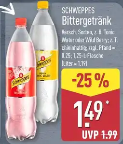Aldi Nord Schweppes tonic water Angebot
