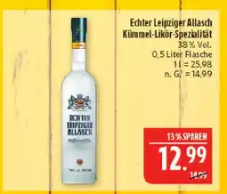 Marktkauf Echter leipziger allasch kümmel-likör-spezialität Angebot