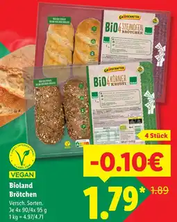 Lidl Grafschafter bio 4 steinofen brötchen Angebot