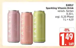 Marktkauf Early sparkling vitamin drink Angebot