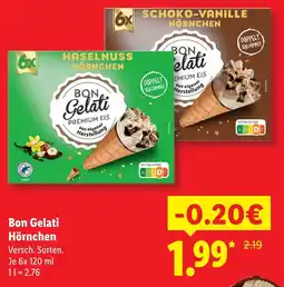 Lidl Bon gelati haselnuss hörnchen Angebot