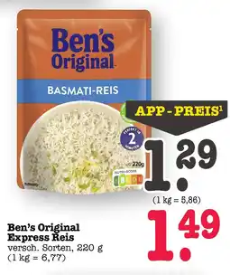 E-Center Ben's original express reis Angebot