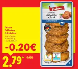 Lidl Dulano delikatess frikadellen Angebot