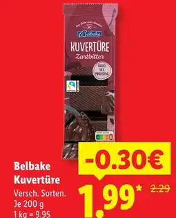 Lidl Belbake kuvertüre zartbitter Angebot