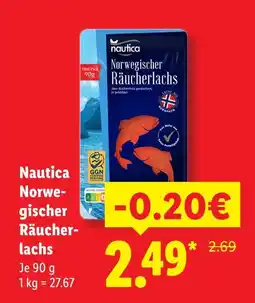 Lidl Nautica norwegischer räucherlachs Angebot
