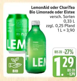 Marktkauf Lemonaid oder charitea bio limonade oder eistee Angebot