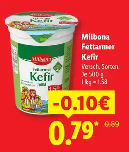 Lidl Milbona fettarmer kefir Angebot