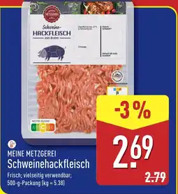 Aldi Nord Meine metzgerei schweinehackfleisch Angebot