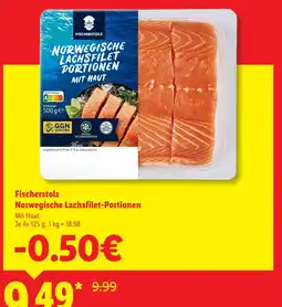 Lidl Fischerstolz norwegische lachsfilet-portionen Angebot