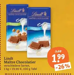 tegut Lindt maître chocolatier Angebot