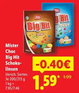 Lidl Mister choc big hit schoko Angebot