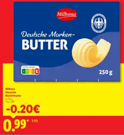 Lidl Milbona deutsche markenbutter Angebot