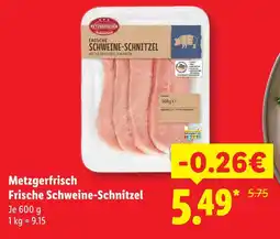 Lidl Metzgerfrisch frische schweine-schnitzel Angebot