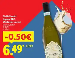 Lidl Giulio pasotti lugana doc, weißwein, trocken Angebot