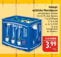 Marktkauf Ileburger natürliches mineralwasser Angebot