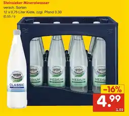 Netto Marken-Discount Steinsieker mineralwasser Angebot