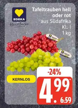 Edeka Edeka tafeltrauben hell oder rot Angebot