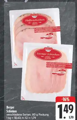 E-Center Berger pfefferschinken Angebot