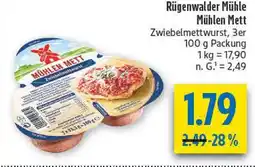 diska Rügenwalder mühle mühlen mett zwiebelmettwurst Angebot