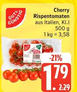 Edeka Gut & günstig cherry rispentomaten Angebot
