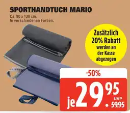Marktkauf Sporthandtuch mario Angebot