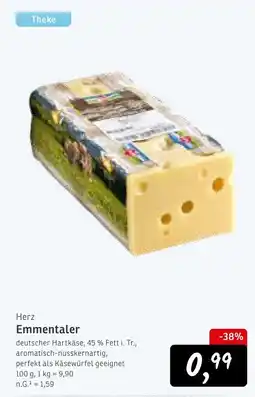 KONSUM Herz Emmentaler Angebot